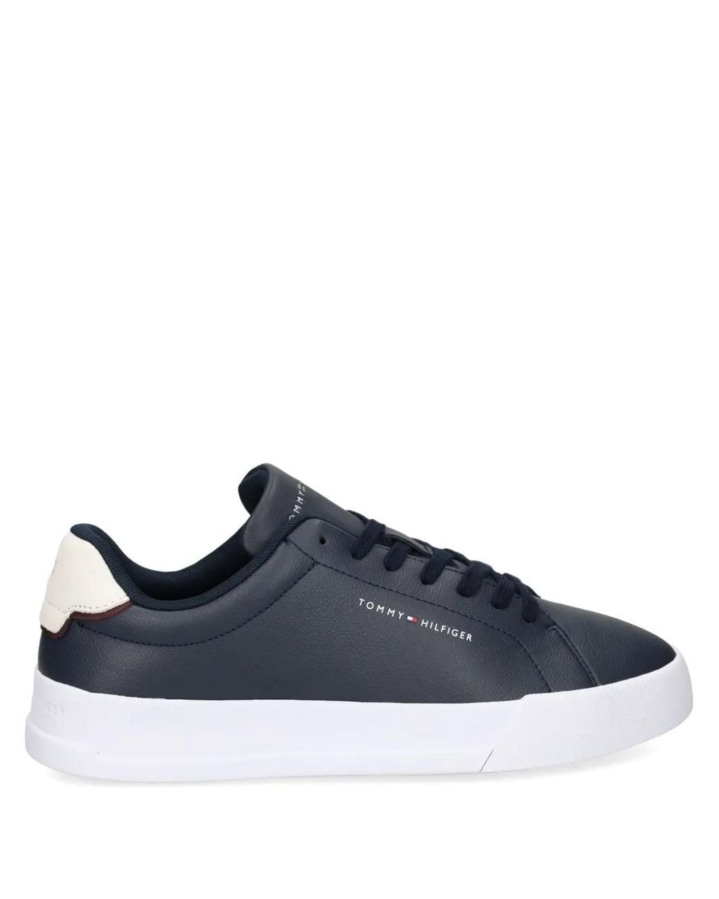 Tommy Hilfiger Blue Leather Sneakers for men