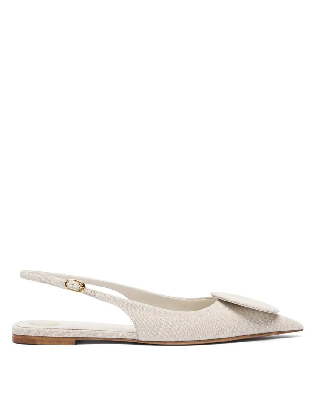 Jacquemus White The Duelo Flat Pumps