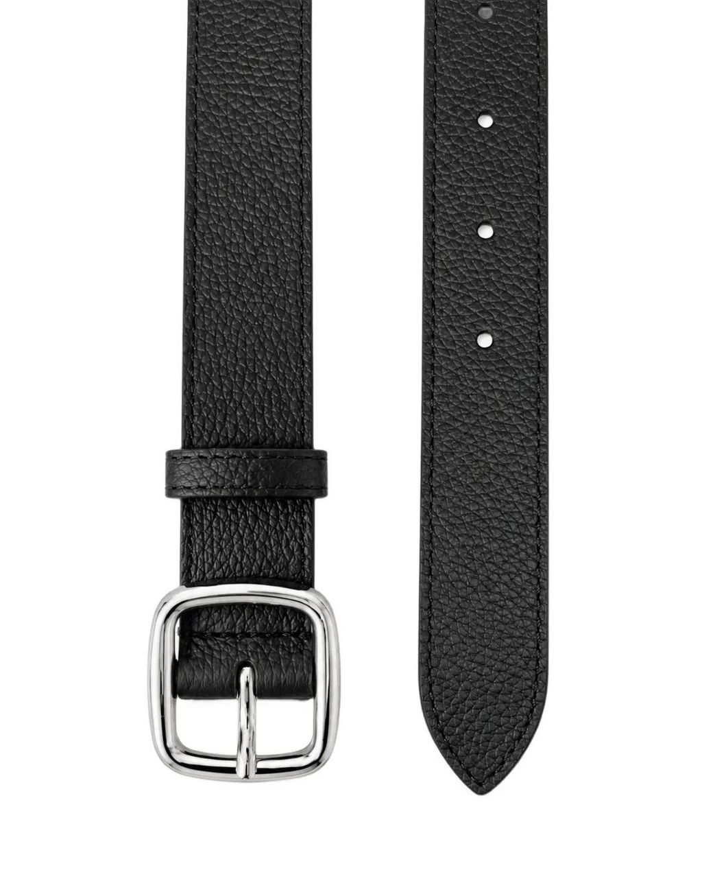 Andersons Black Grained Leather Belt for men