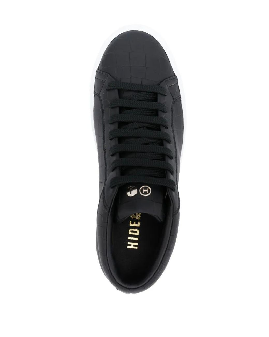 HIDE & JACK Essence Croco Sneakers in Black für Herren