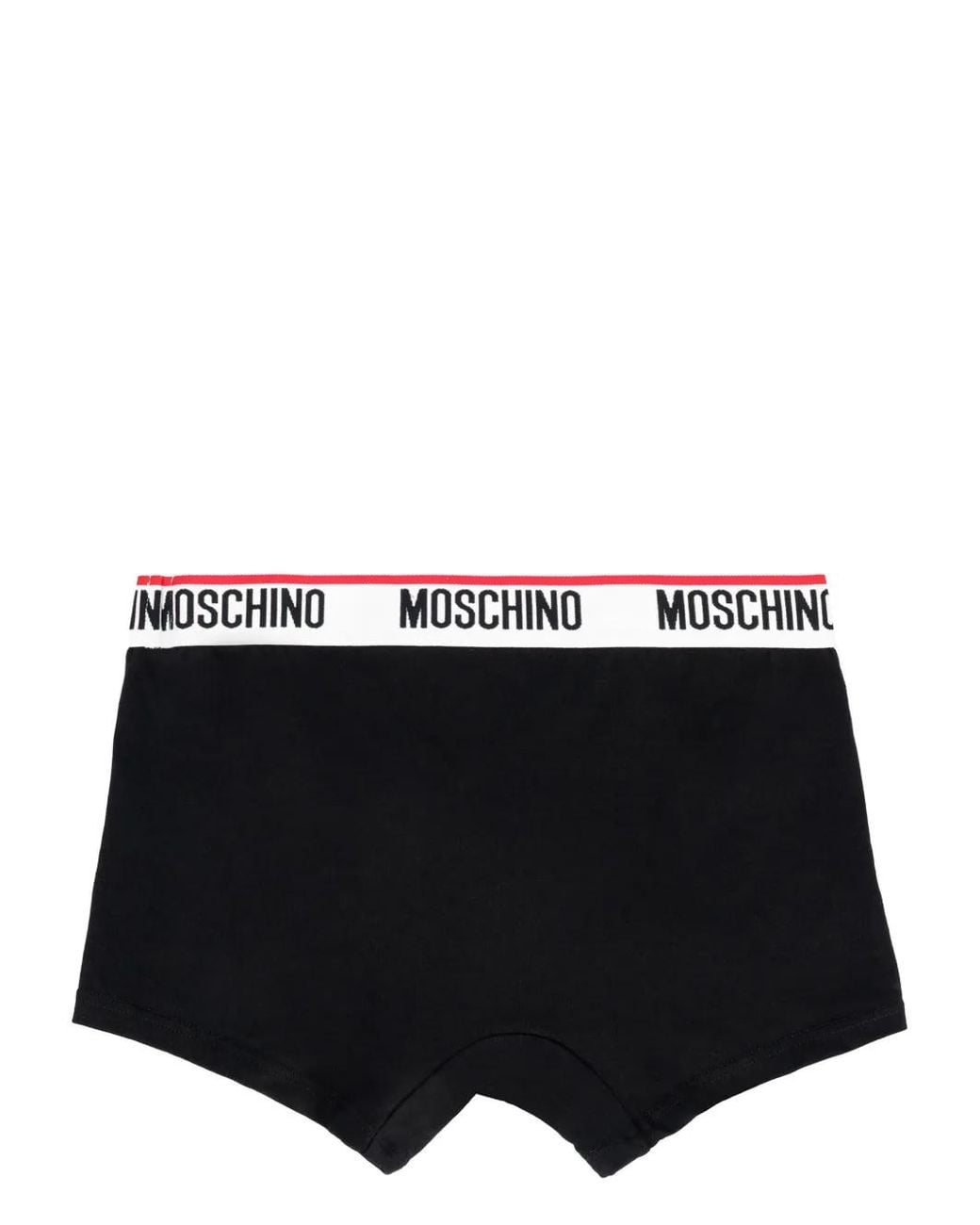 Moschino Black Logo-Waistband Briefs (Set Of Two) for men