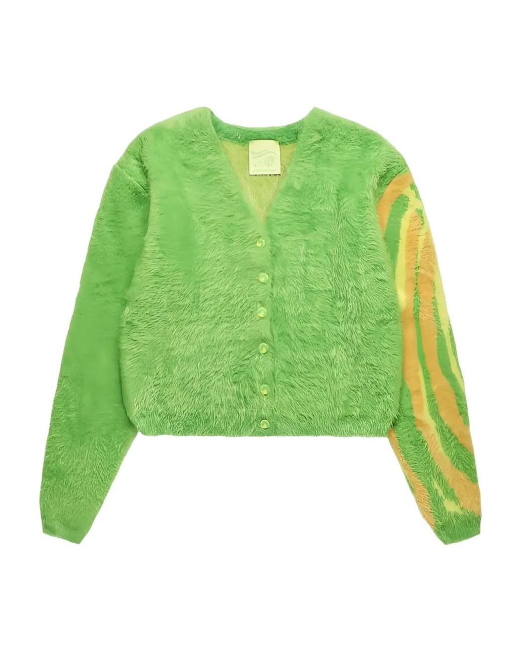 Sky High Farm Green Shearling Cardigan