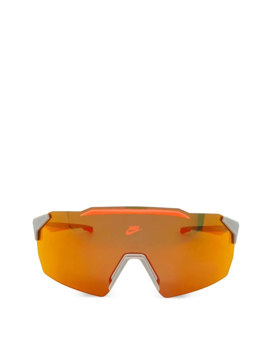 Nike Orange Limitless Shield Mirrored Sunglasses