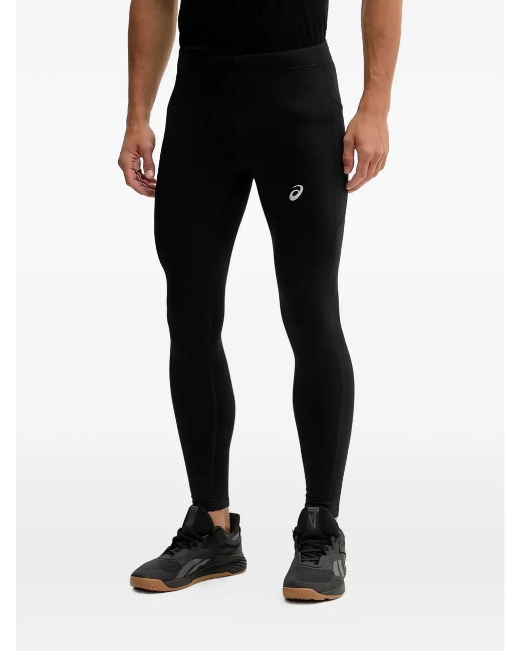 Asics Black Logo-Detail Leggings for men