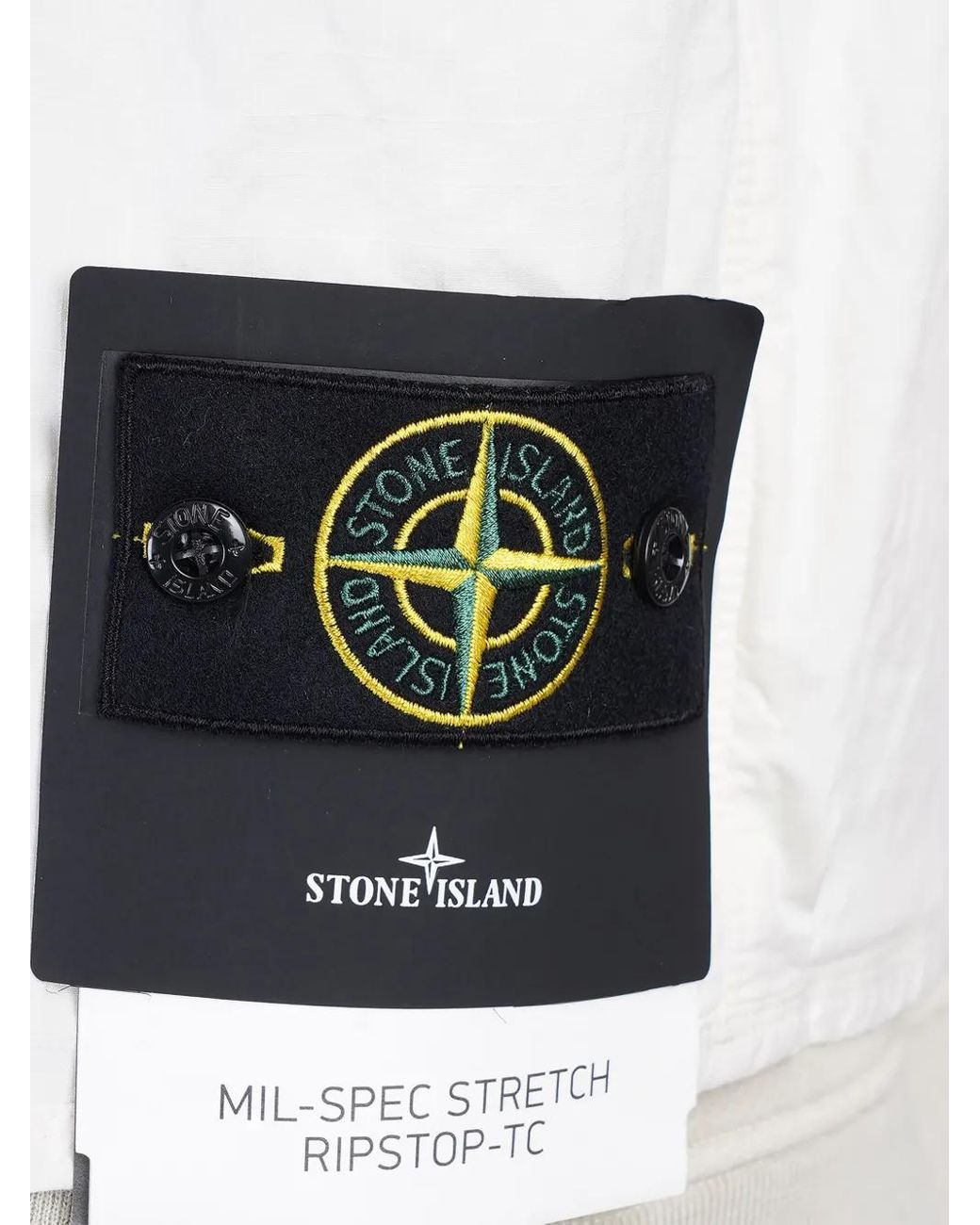Stone Island White Compass-Badge Vest for men