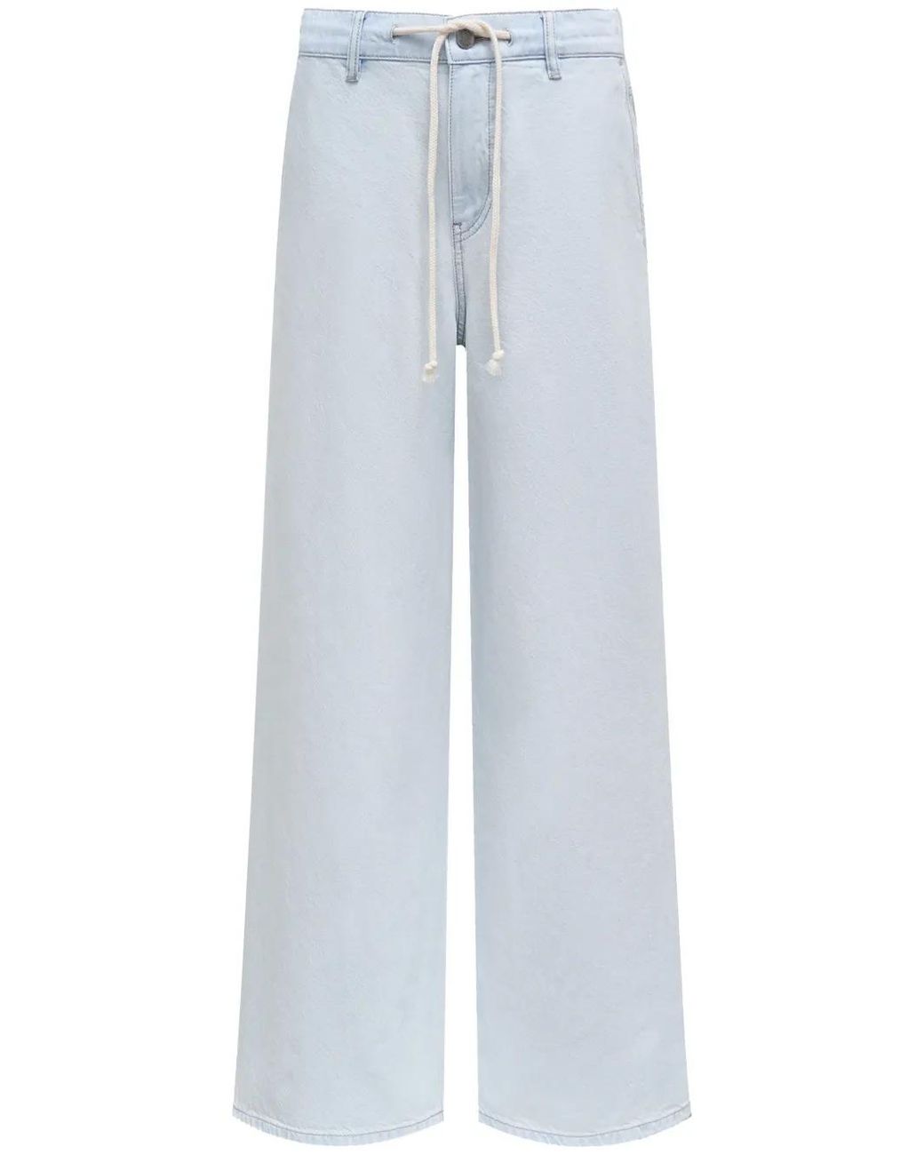12 STOREEZ Blue 433 Low-Rise Wide-Leg Organic Cotton Jeans