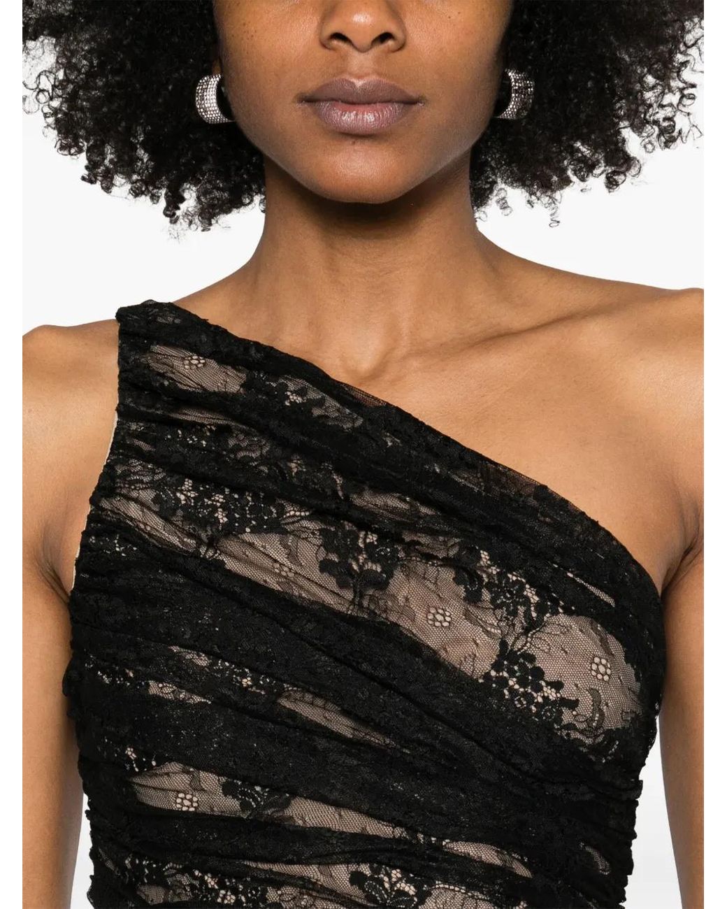 GIUSEPPE DI MORABITO Black Embroidered Gown