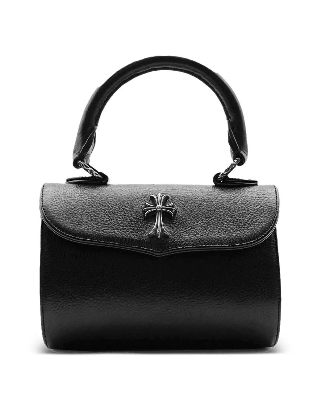 Chrome Hearts Black Doc Adams Cross-Detail Tote Bag for men