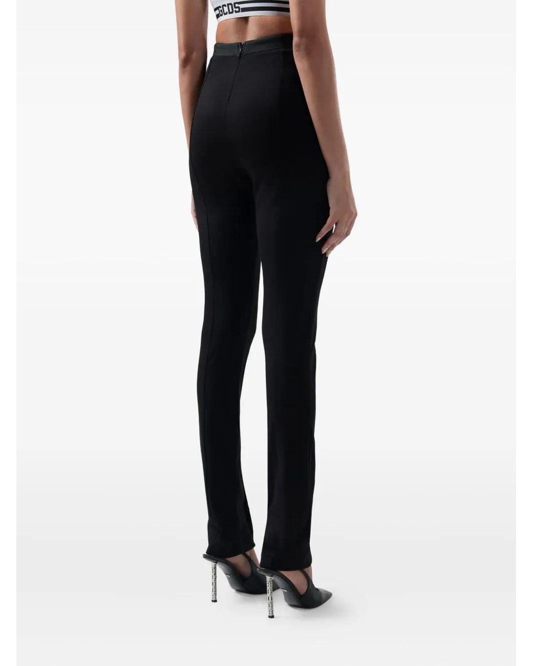 Gcds Black Button Detail Trousers