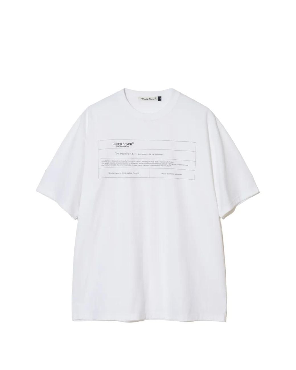 Undercover White Graphic-Print T-Shirt for men