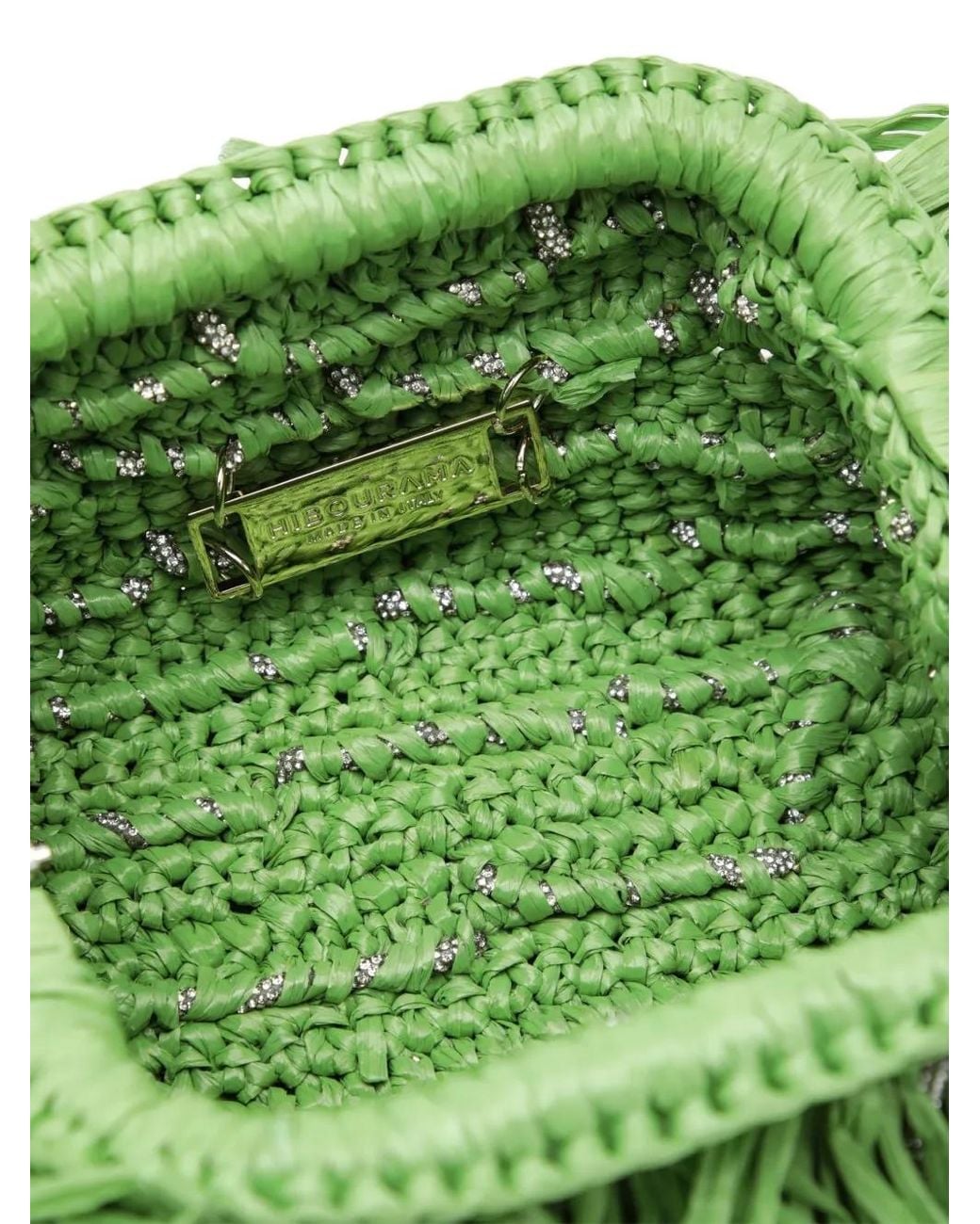 HIBOURAMA Green Beatrix Clutch Bag