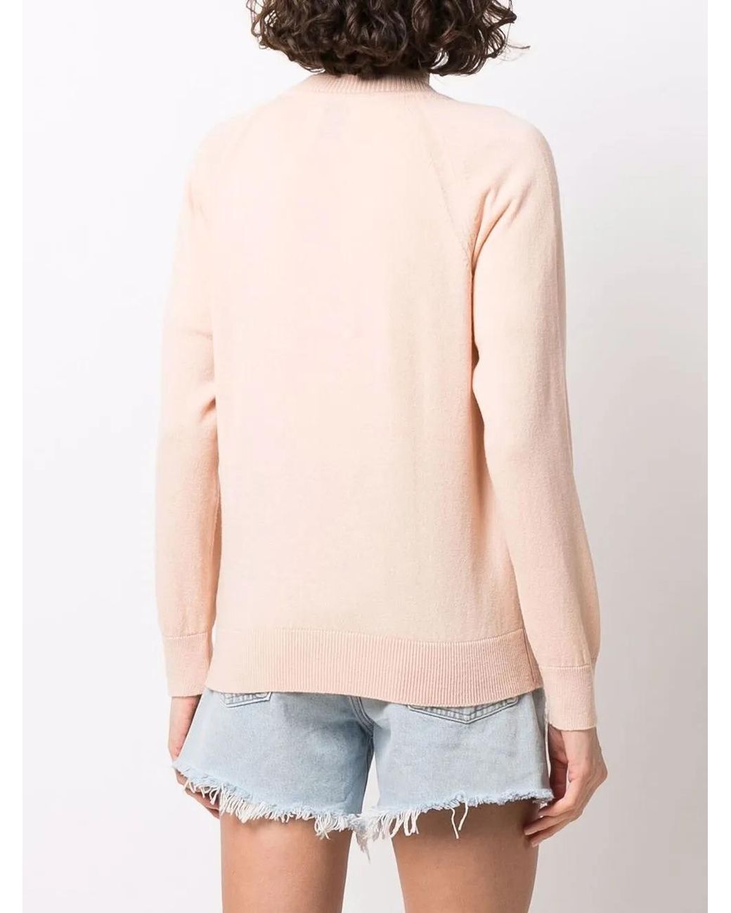 Barrie Pink Cardigan En Cachemire À Col V