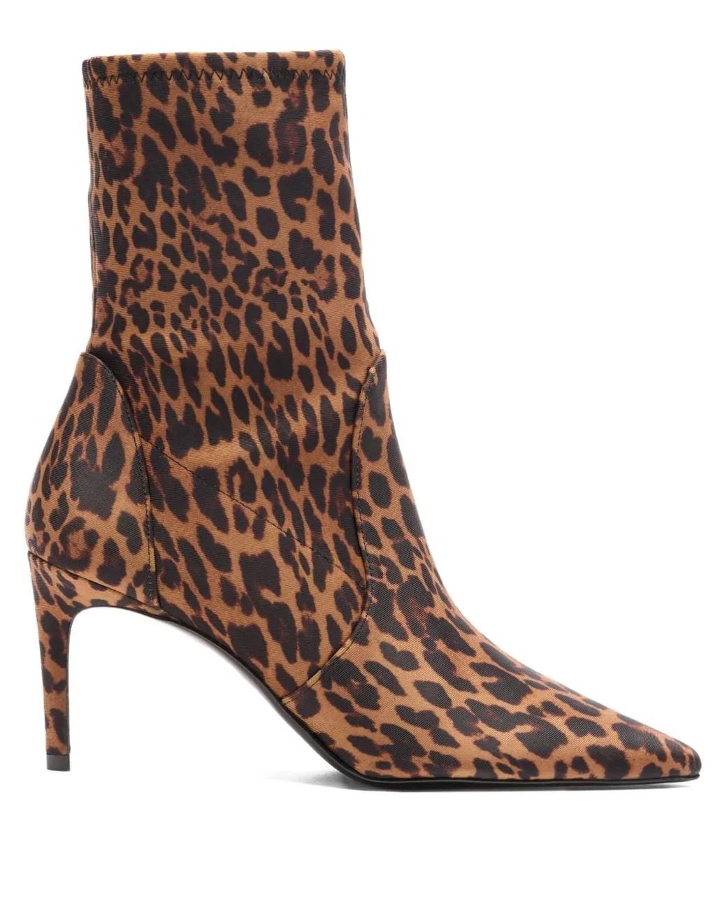 Stuart Weitzman Brown 100Mm Stuart Power Leopard-Print Boots