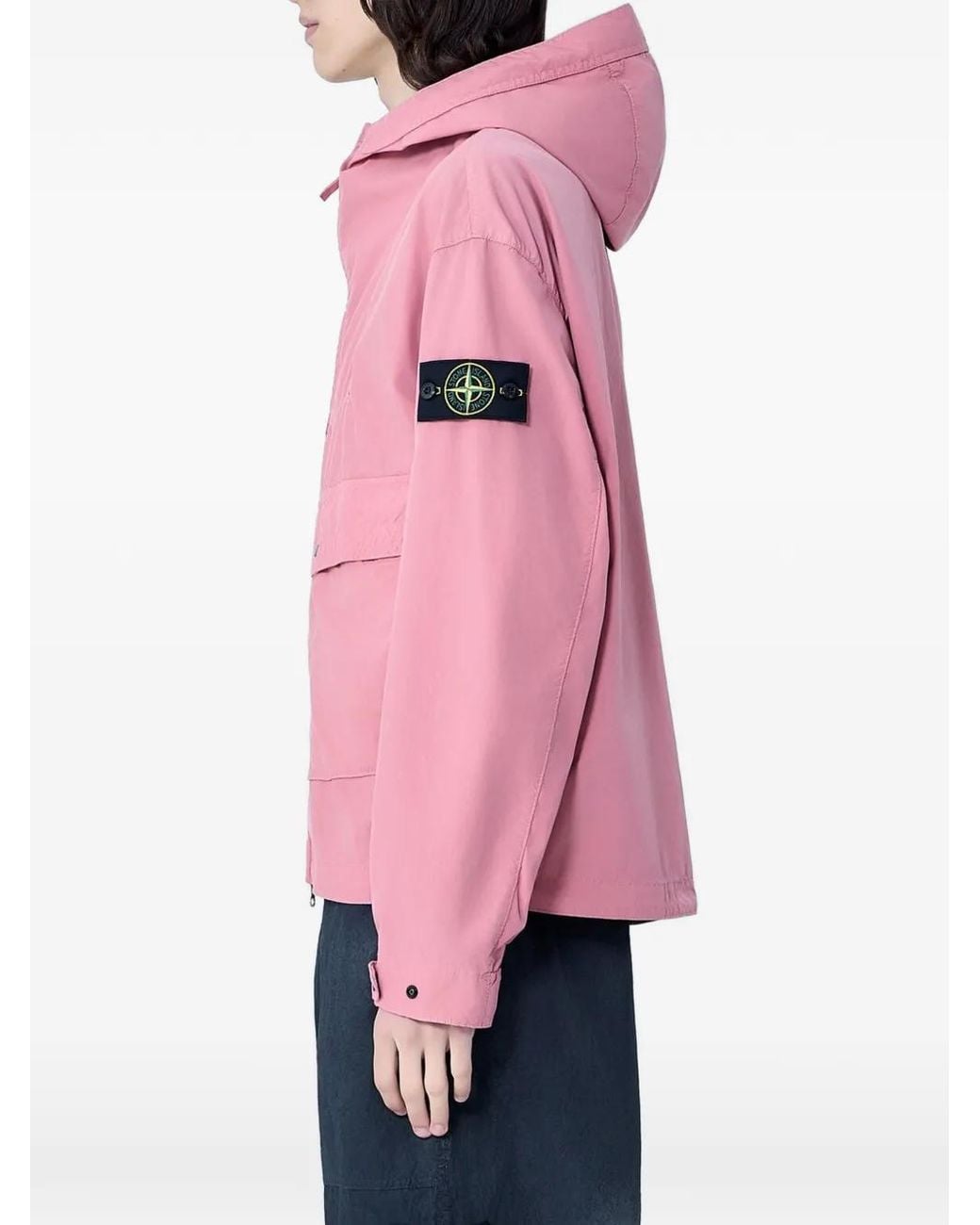 Stone Island Pink Light Compact Touch Poly-Tc Jacket for men