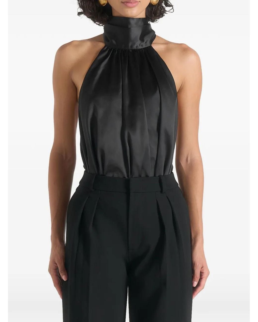 Manière De Voir Black Body Phoebe En Satin À Dos Ouvert