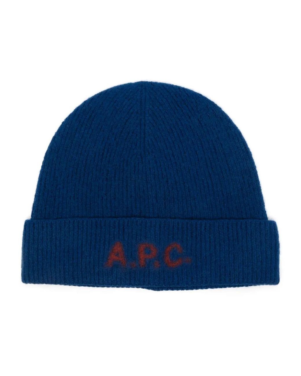 Gorro Con Logo Estampado A.P.C. de hombre de color Blue