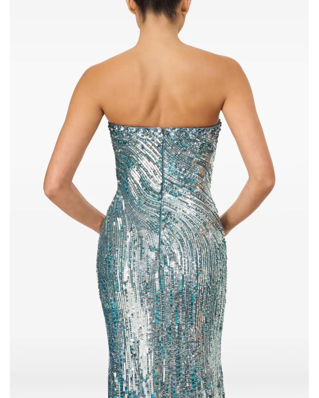 Jenny Packham Blue Helix Dress