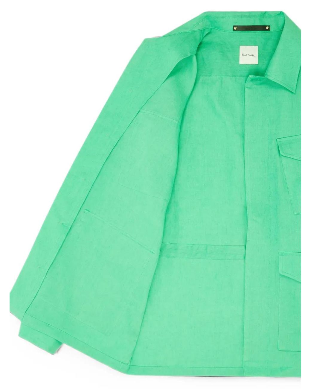 Paul Smith Green Veste En Lin for men