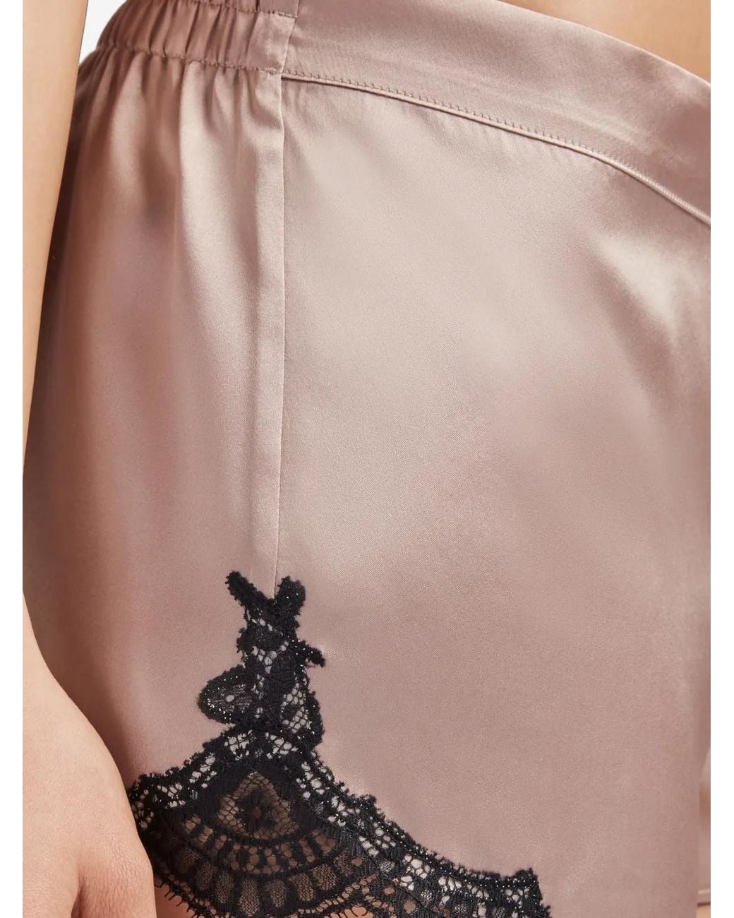 Aubade Pink Toi Mon Amour Lace-Trim Pyjama Shorts