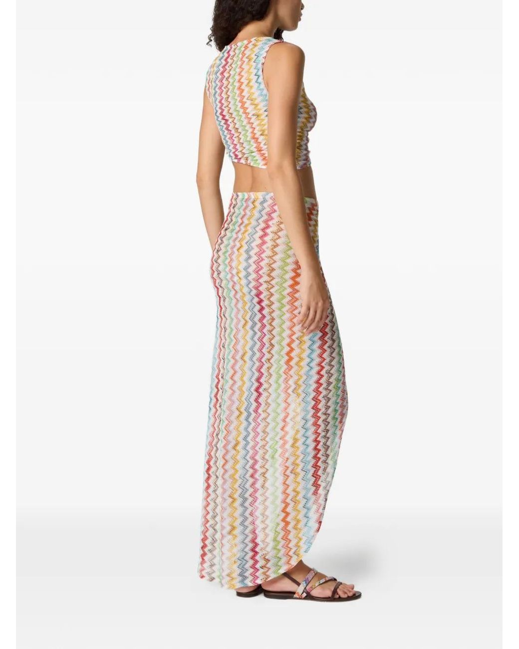Missoni White Zig-Zag Top