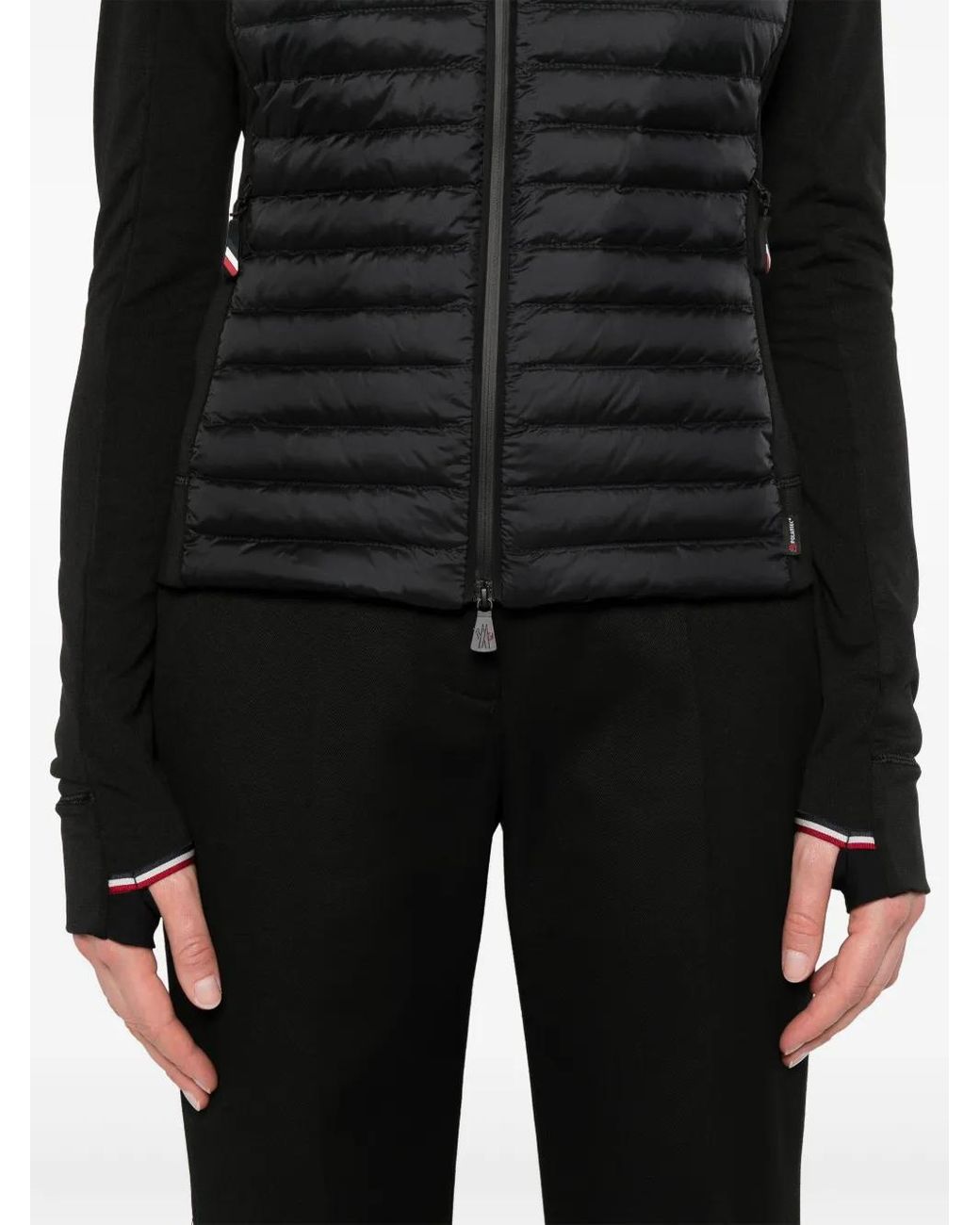 Moncler Black Padded Polartec Sweatshirt