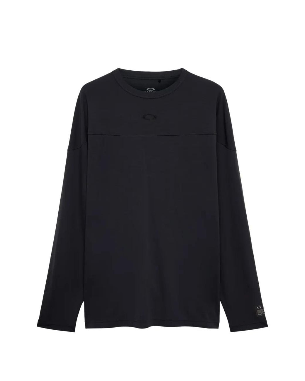 Oakley Blue Logo-Embroidered Long-Sleeve T-Shirt for men