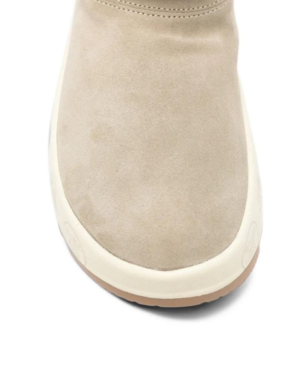 Premiata White Shearling-Trim Suede Ankle Boots