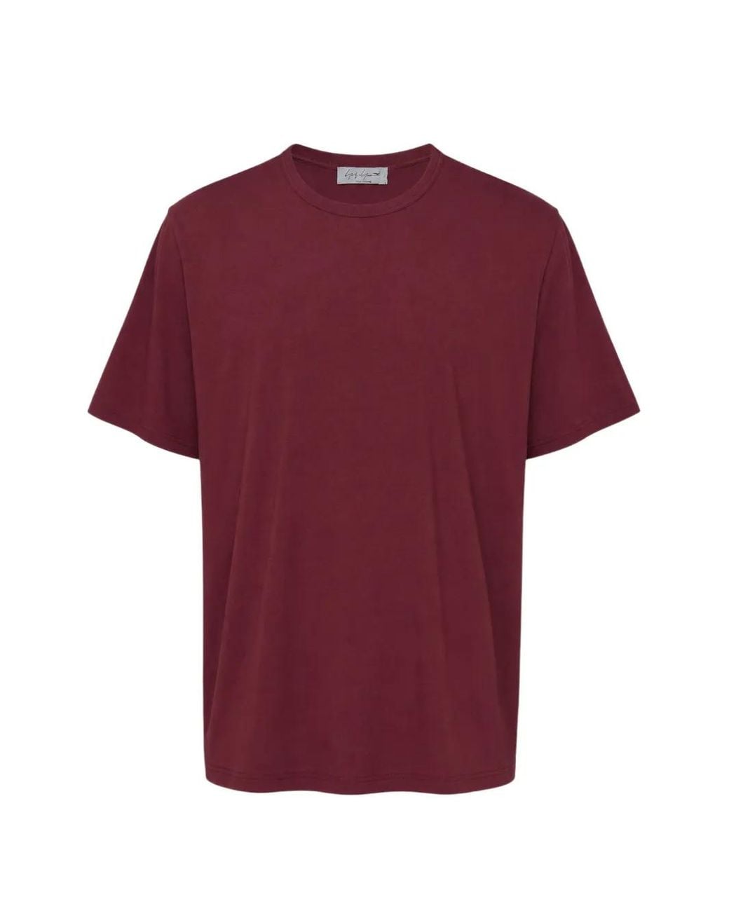 Yohji Yamamoto Red Round-Neck Short-Sleeve T-Shirt for men