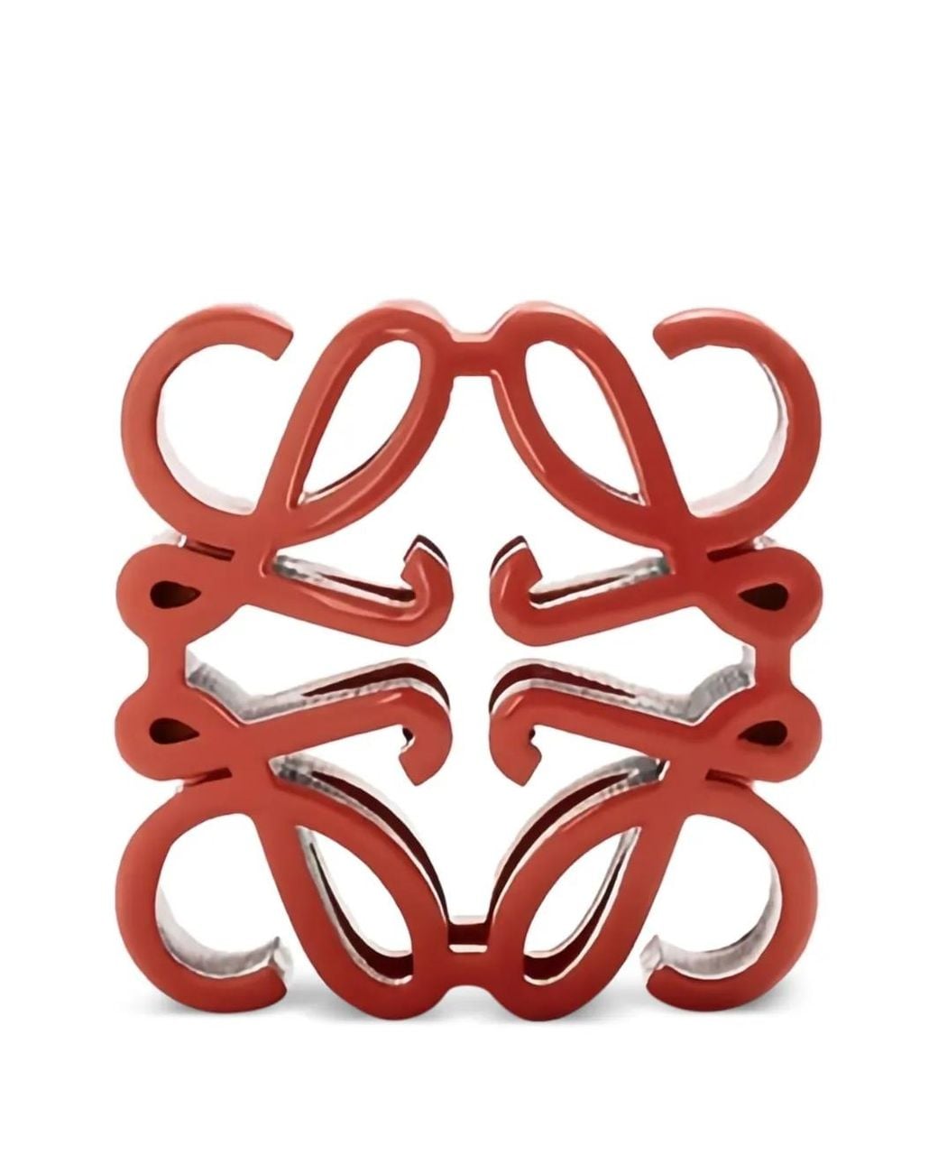 Loewe Red Dés Anagram Bombé Gravés