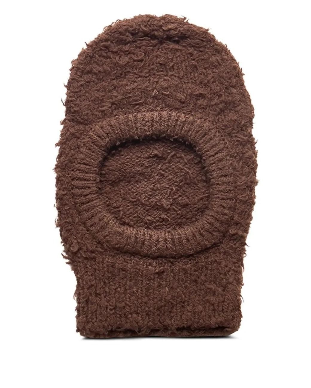 NAMACHEKO Gestrickte Balaklava in Brown für Herren