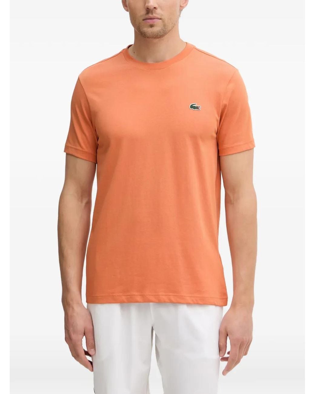 Lacoste Orange T-Shirt À Patch Logo for men