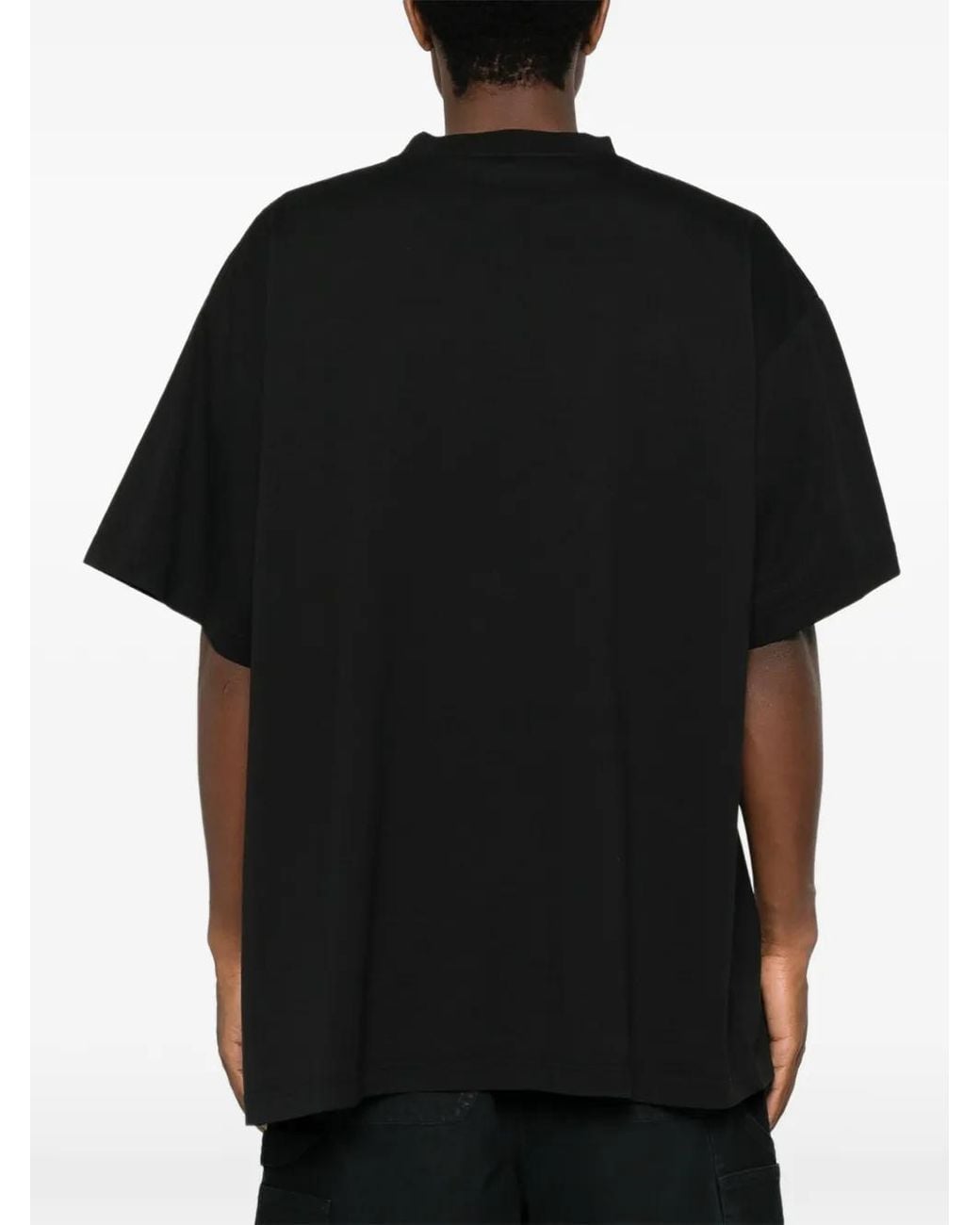 Balenciaga Black The Door Graphic-Print T-Shirt for men
