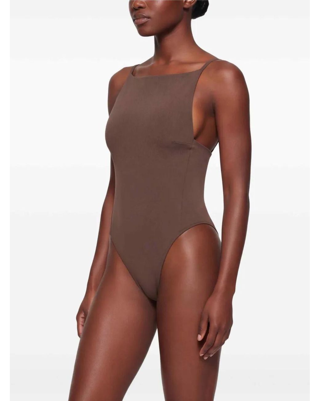 Jacquemus Brown "Le Maillot Sole" One Piece