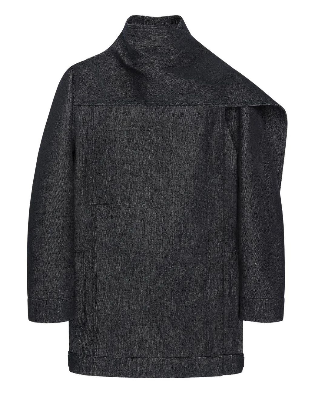 Courreges Black Oversized Denim Jacket