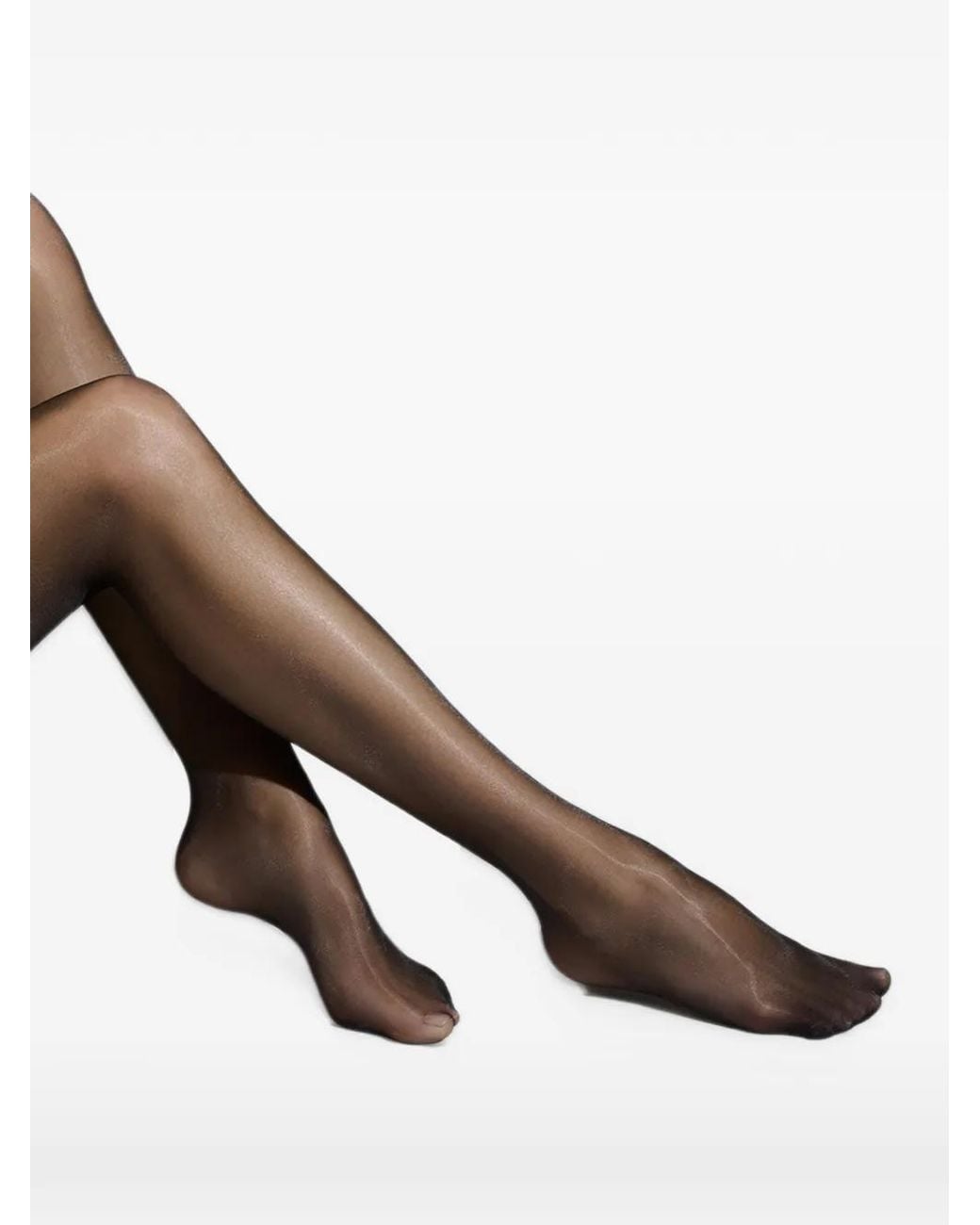 Scandale Black Glossy 10D High-Waisted Tights
