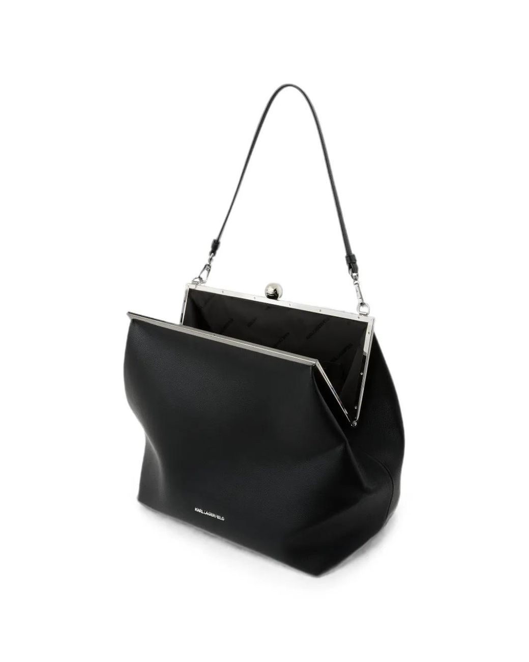 Karl Lagerfeld Black K/Essential Extra-Large Clutch Bag