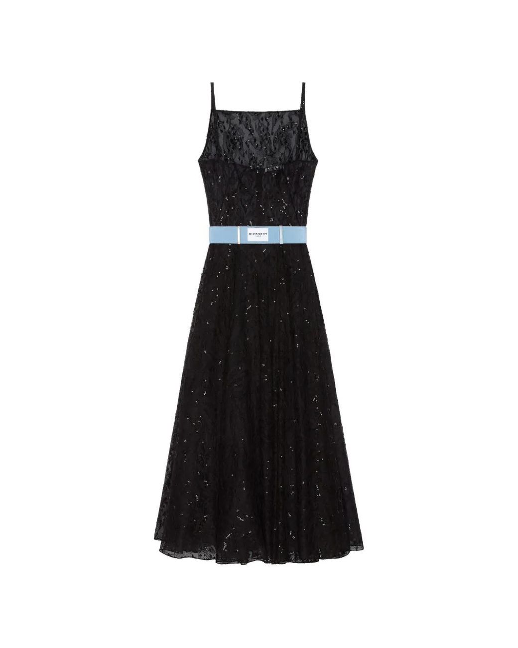 Givenchy Black Sliced Evening Dress