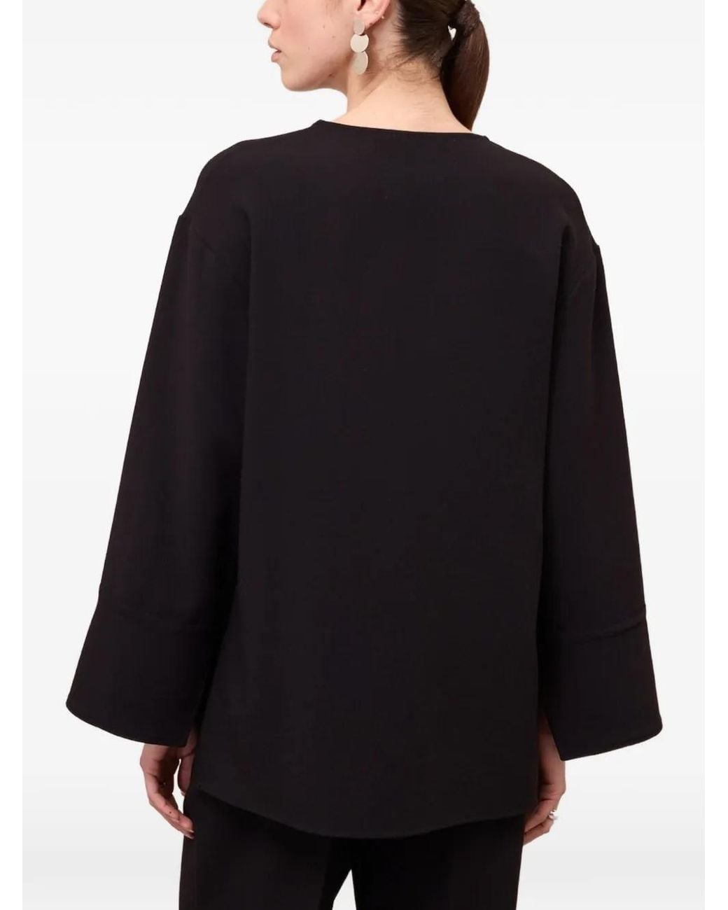 Ottod'Ame Black Blouse À Col V