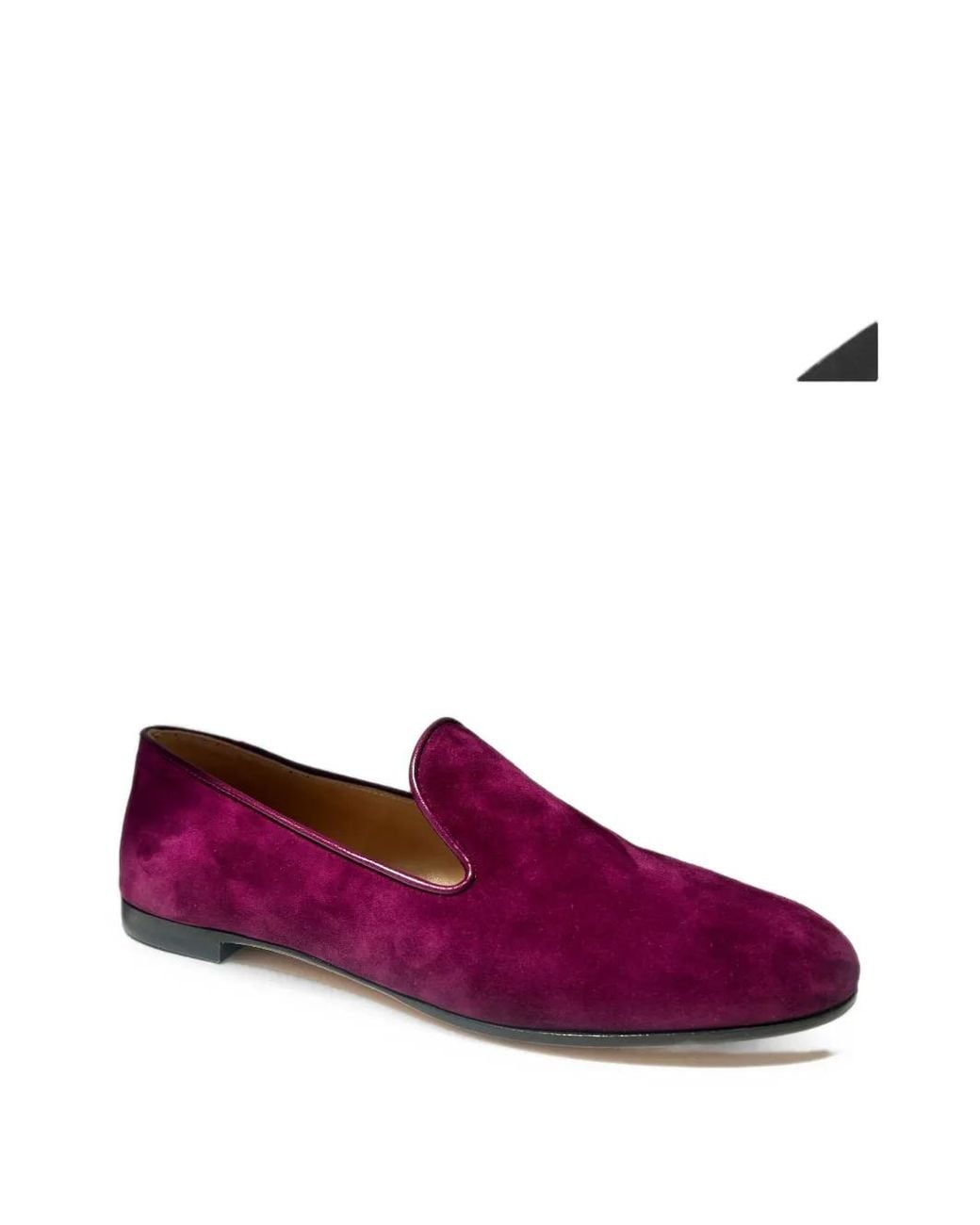 Gianvito Rossi Purple Jean Loafers