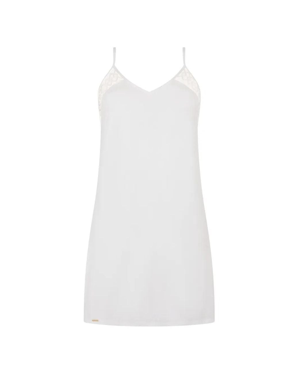 Aubade White Sweet Obsession Lace-Panelled Nightdress