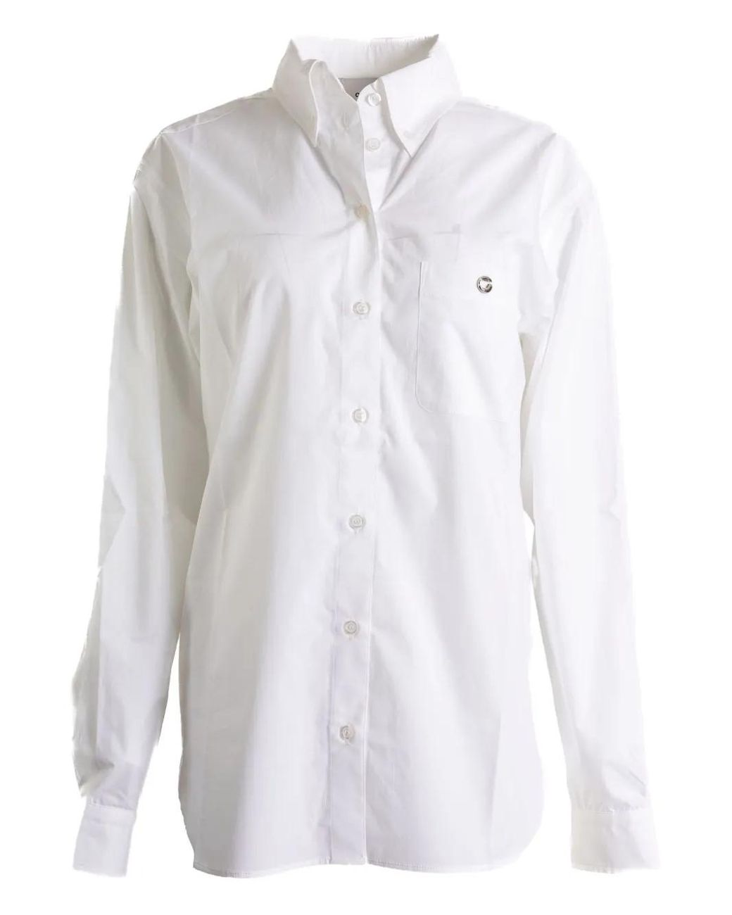 Coperni White Tailored Button-Up Shirt With Classic Collar