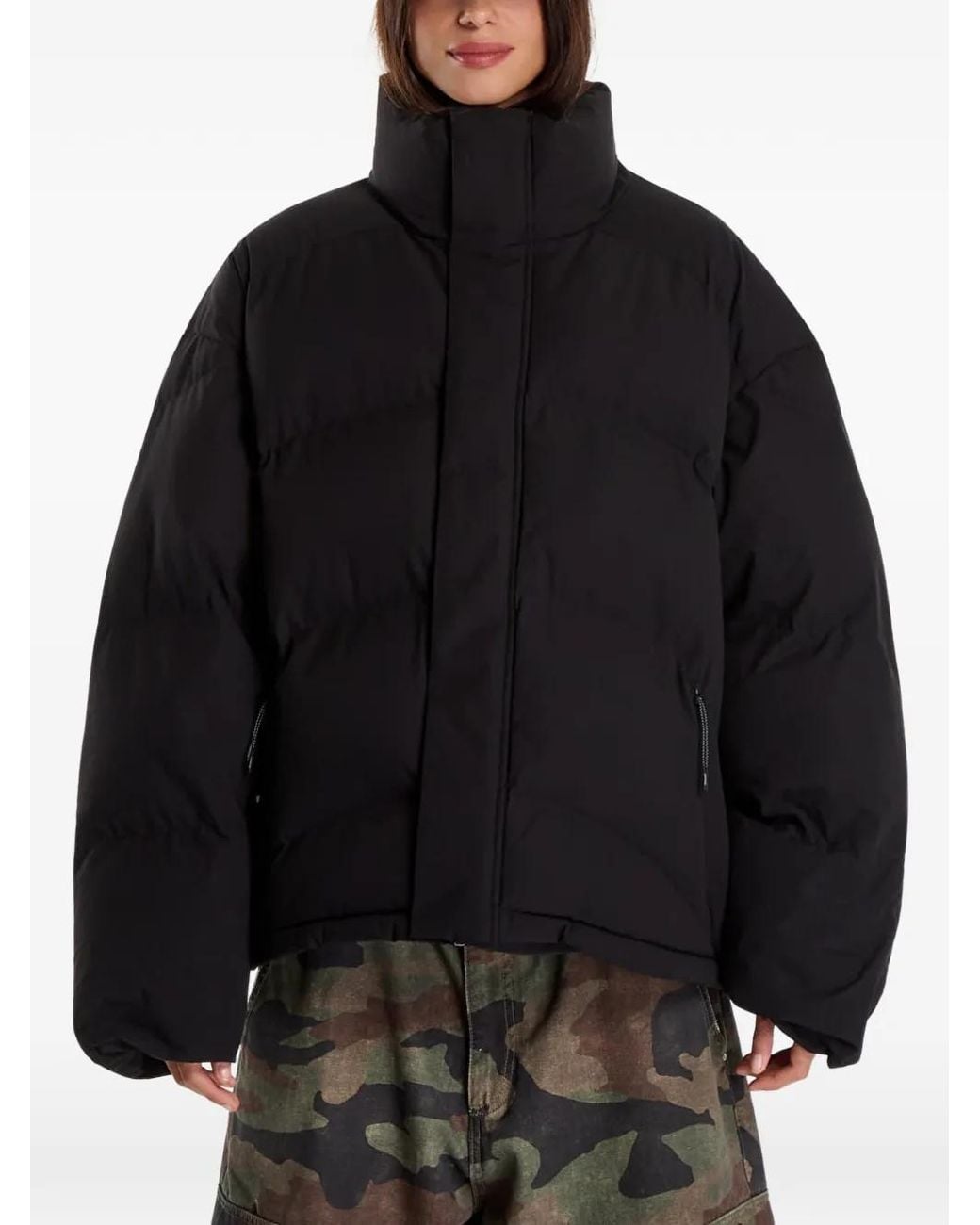 Represent Black Riot Puffer Jacket
