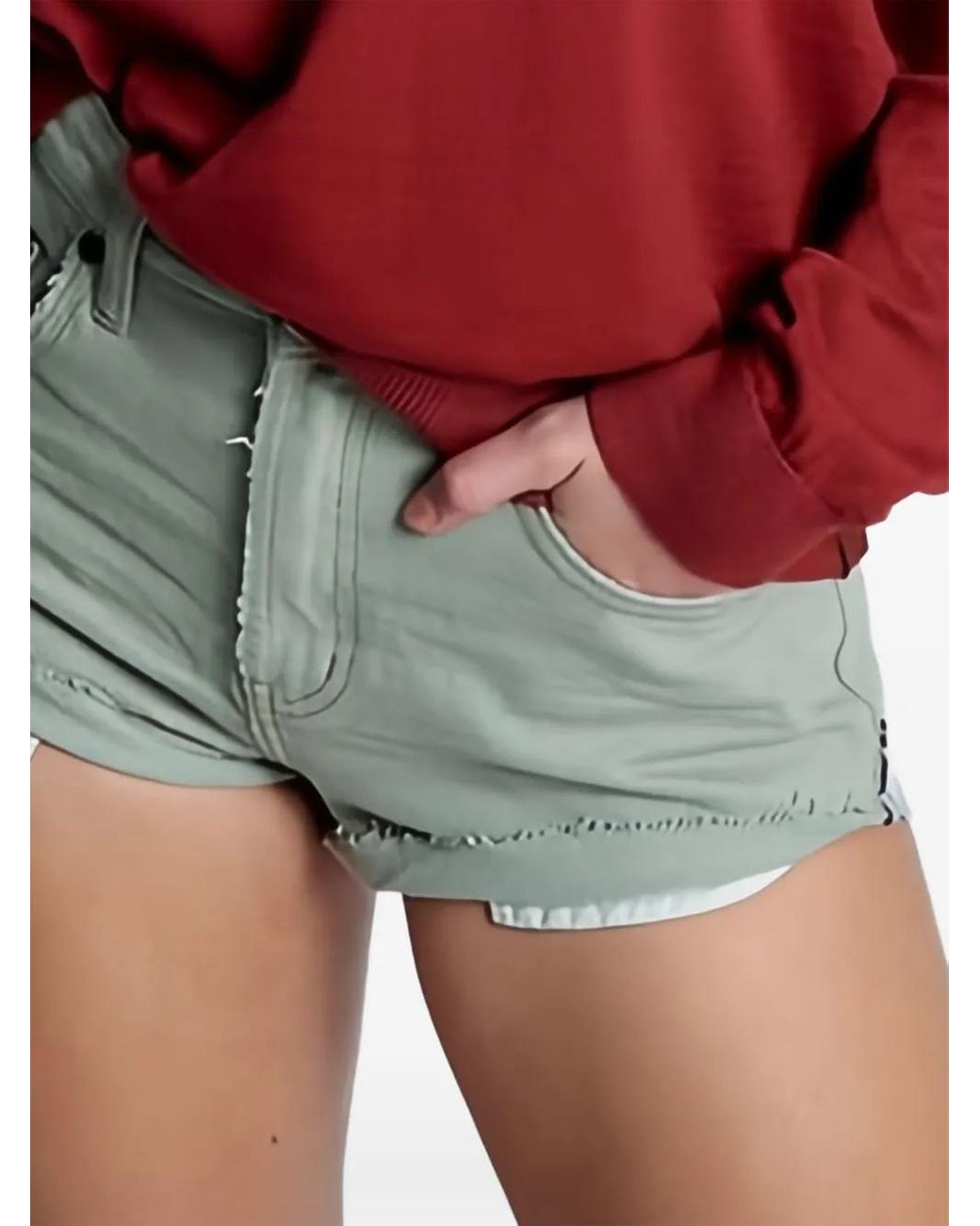 One Teaspoon Black Shorts Mit Elastischem Bund