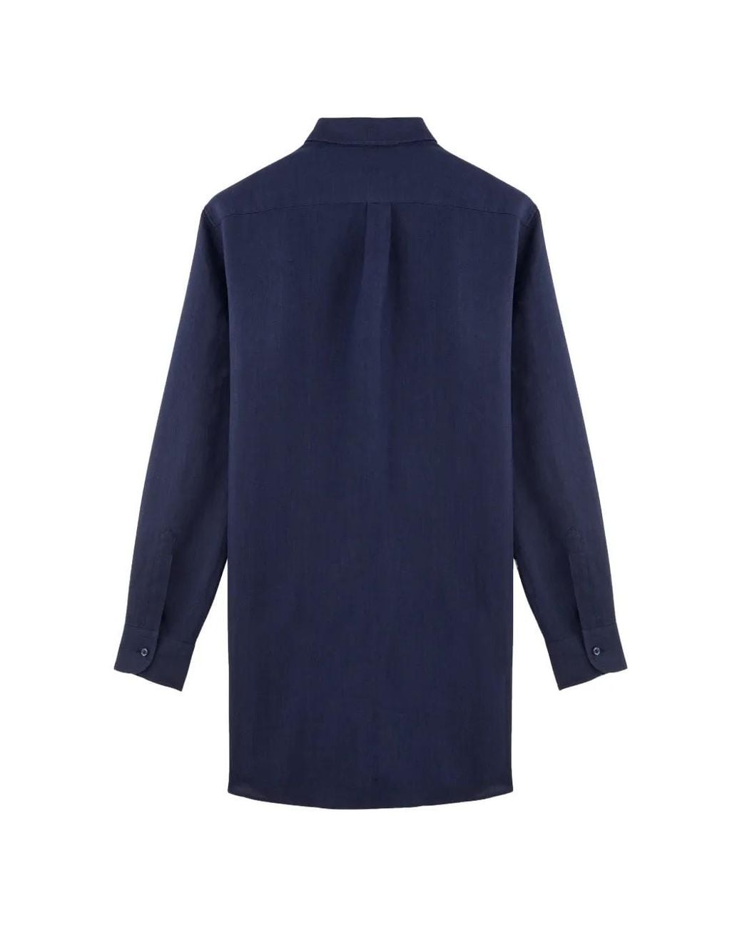 Vilebrequin Linnen Mini-Jurk Met Lange Mouwen in het Blue