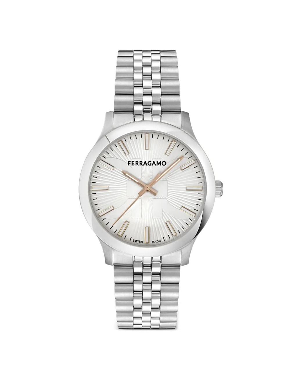 Ferragamo White Logo-Detail 40Mm Watch for men