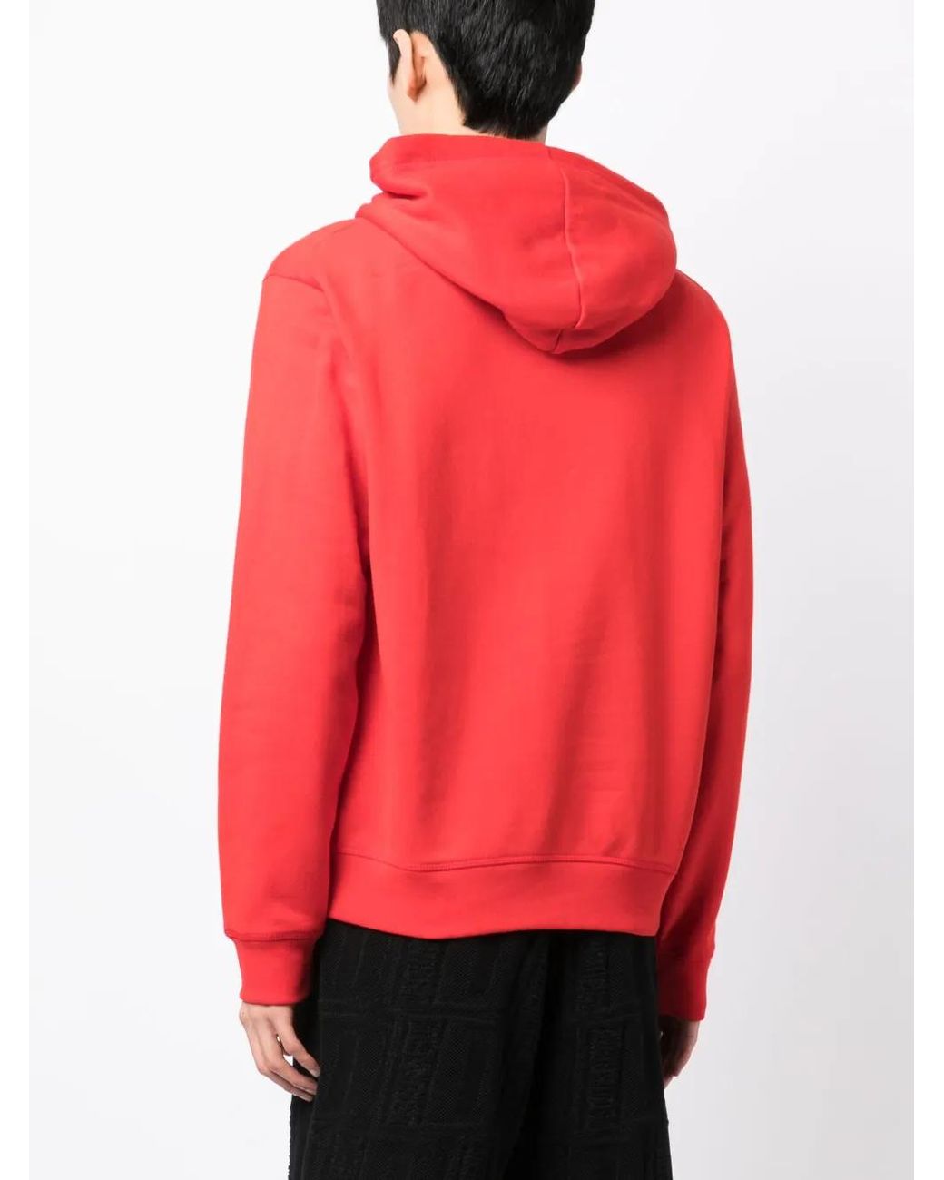 DSquared² Pink Logo-Print Cotton Hoodie for men