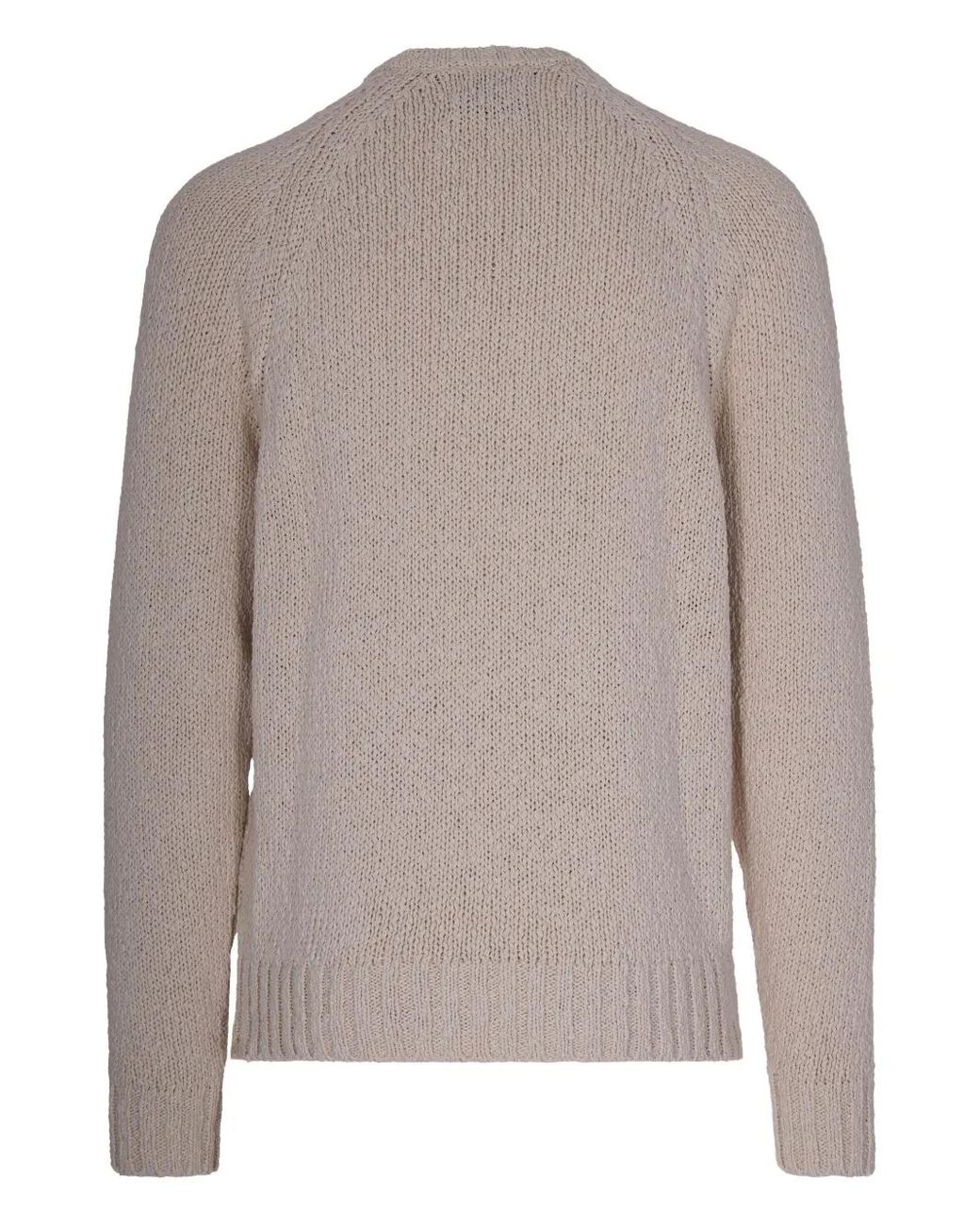 Arte' Gray Round-Neck Sweater for men