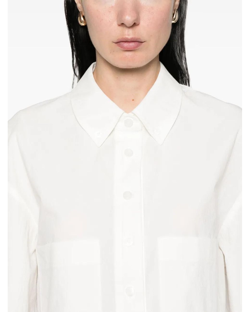 Low Classic White Cropped Top
