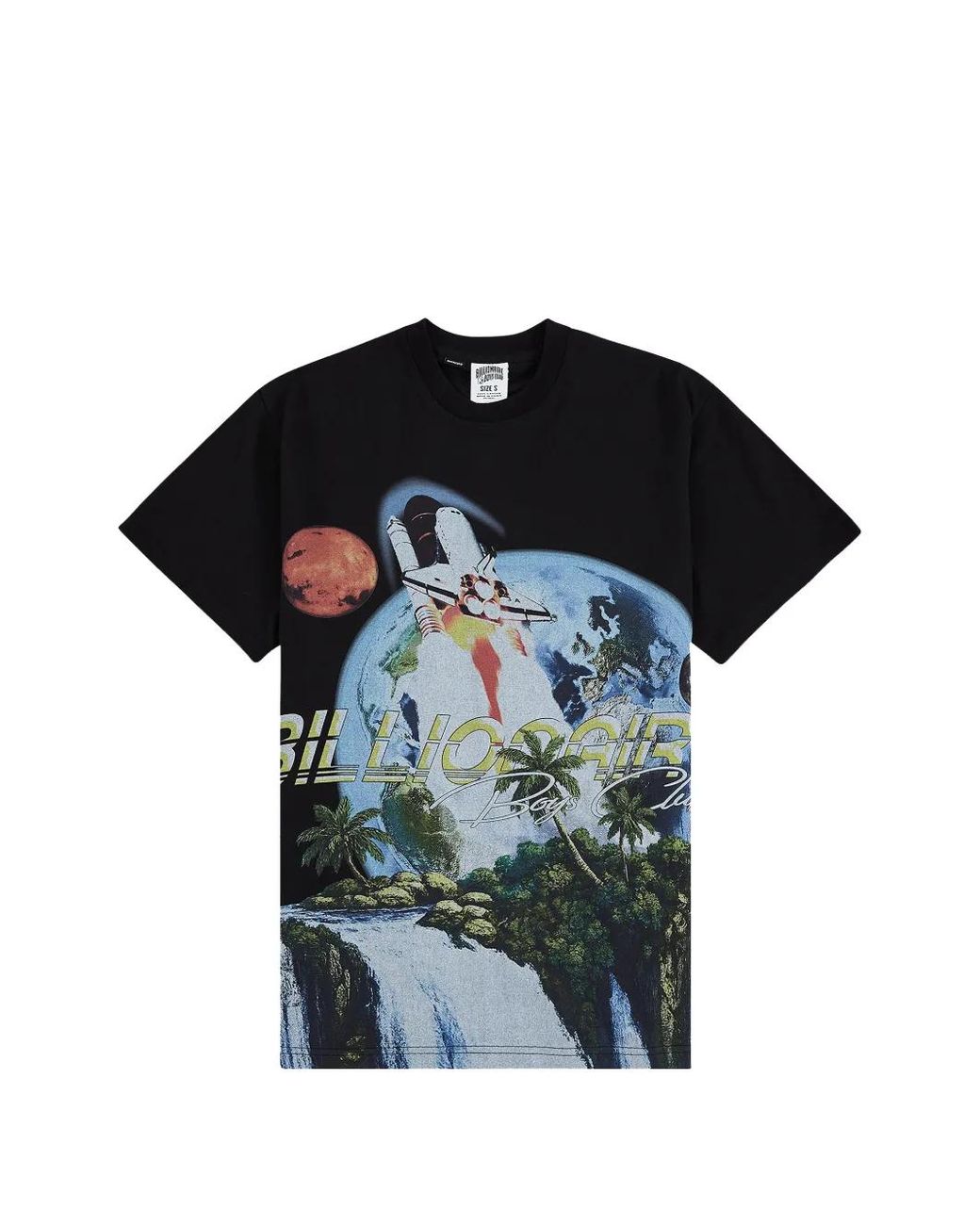 BBCICECREAM Black Waterfalls Graphic-Print T-Shirt for men