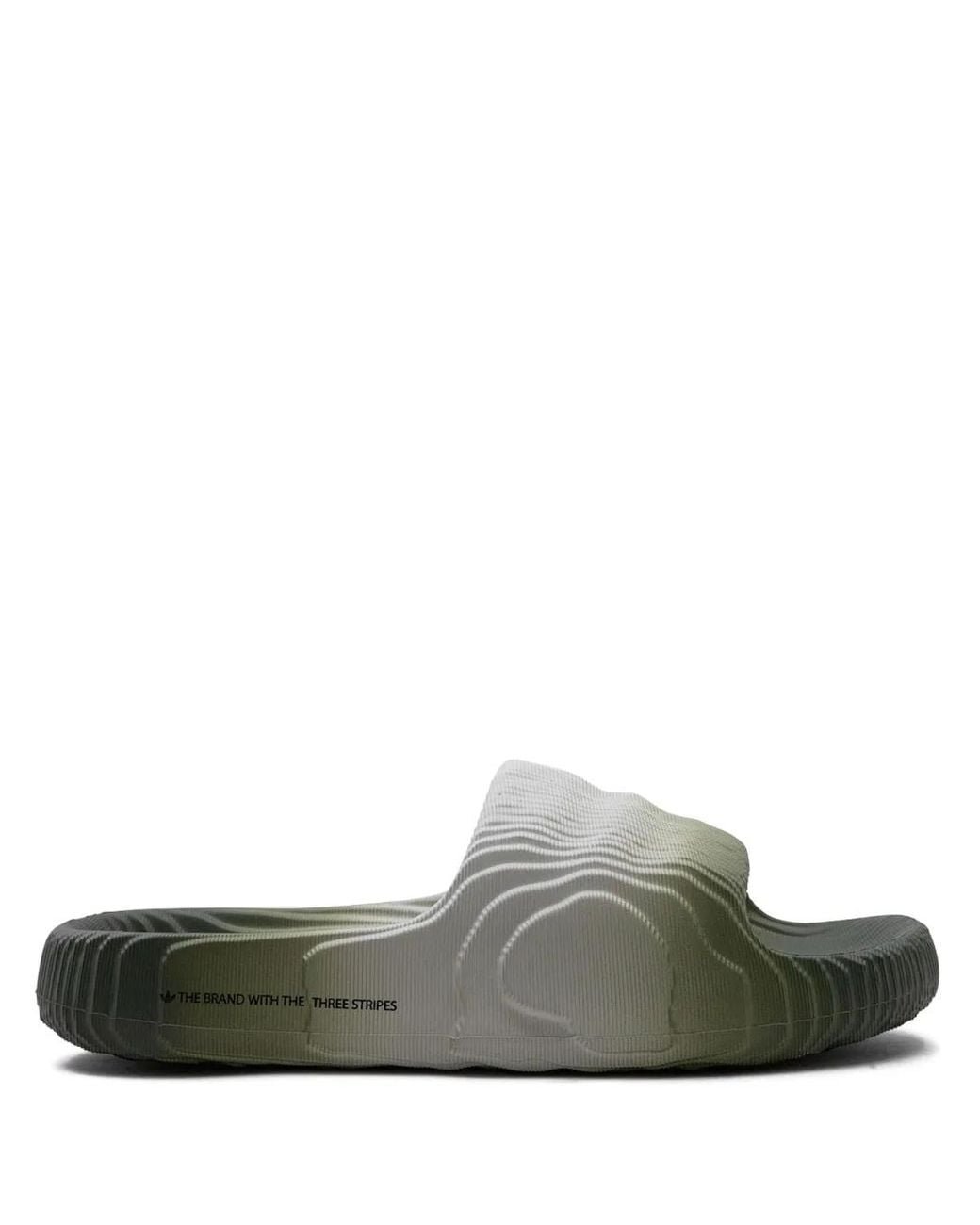 Adidas Green Adilette 22 "Wonder" Slides